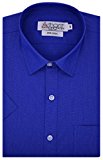 Arihant Men's Plain Half Sleeves Reguler Fit 100% Cotton Club Wear Formal Shirts (AR750901_Royal Blue_Size_40)