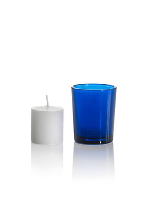 Set of 72 10 hour Votive Candles & Candle Holders