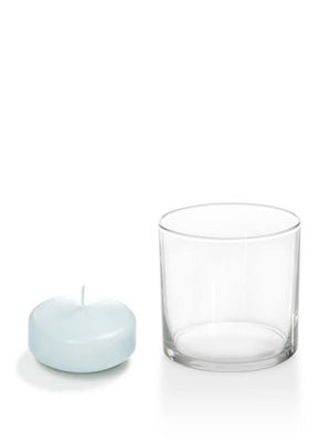 Set of 36, 2.25" Floating Candles & Cylinder Holders